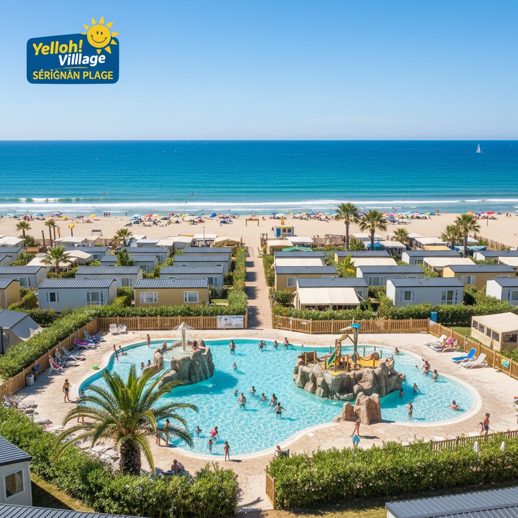 Yello Campingplatz in Serignan an der französichen Mittelmeerküste